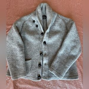 Guideboat Co. Youth Imperial Stock Ranch Wool  Chunky Sweater Gray, L, Girls USA